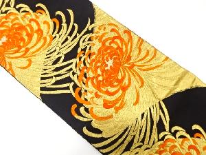 アンティーク　菊模様織り出し袋帯（材料）